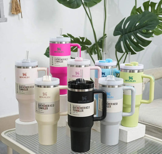 Stanley Plain Quencher Tumbler | 40 OZ | Tumbler With Handle 40cs