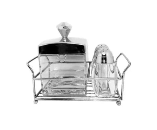 Sugar Pot and Pepper Cruet Set 3pcs