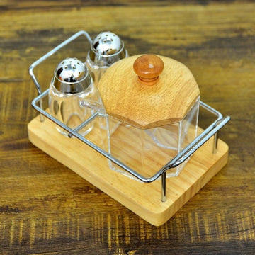 SUGAR POT AND PEPPER CRUET SET -D1