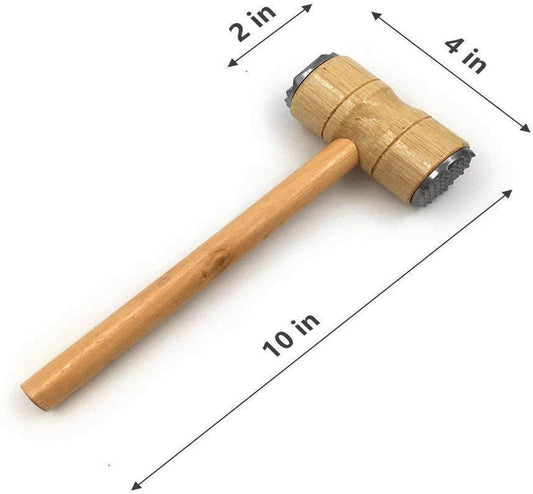 Meat Tenderizer Hammer With Wooden Handle Meat Grinder Mallet Steak