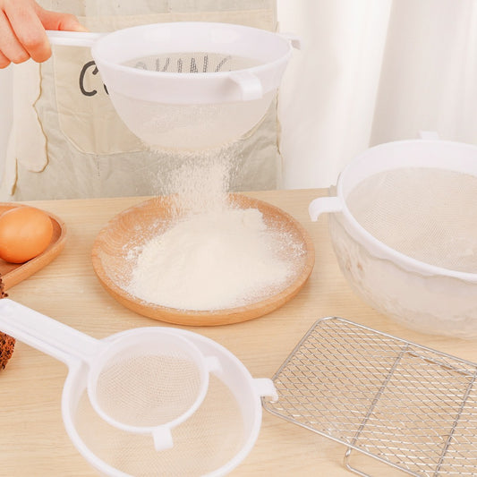 Chye pony, Pack of 3 Plastic fine mesh tea strainer