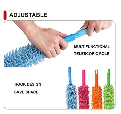 Flexible Cleaner Foldable Microfiber Cleaning Duster Steel Body