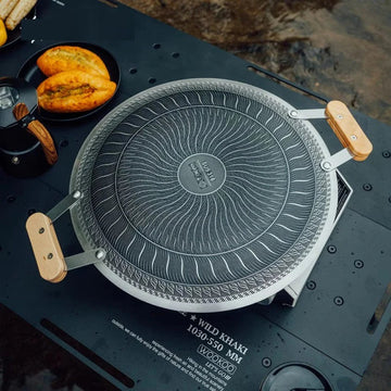 Non-Stick Laser Coated Tawa with Double Wooden Handle