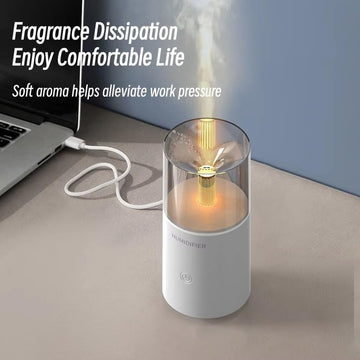 Light Aroma Diffuser USB Electric Ultrasonic Mist Mini Fragrance Essential Oil Diffuser Black