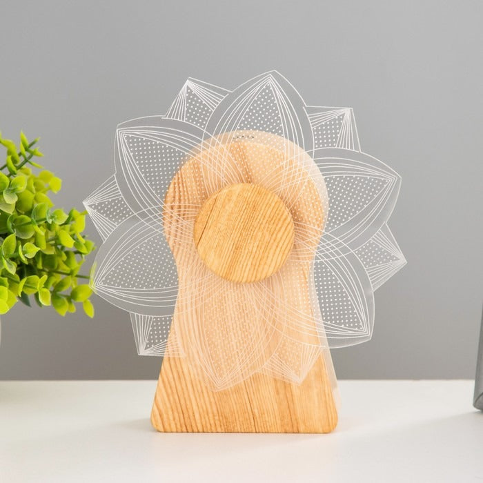Touch-sensitive lamp "Flower" LED rotating