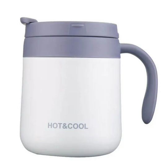 350/500ml Stainless Steel Vacuum Flask, Thermos, Coffee Mug with Handle
