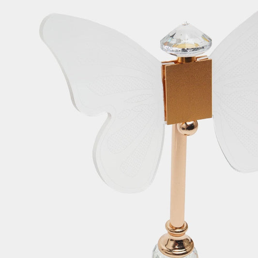 Butterfly Table Lamp, Retro Gold Acrylic Butterfly