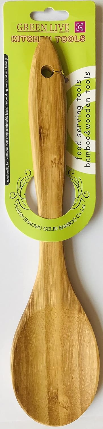 Cooking Frying Bamboo Spoon Kitchen Wooden - D1