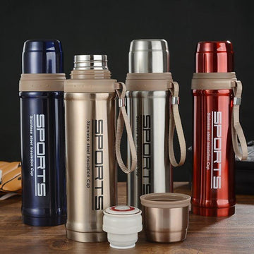 Stainless steel 750ml Water Bottle with Vacuum Flask - Sports